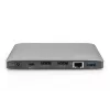 Stacja dokująca DIGITUS USB-C - 2x USB Type-C / 2x USB 3.0 10Gbps / USB 3.0 5Gpbs / 2x DP / Gbe / micro SD / SD / 3,5 mm - 60 W USB Power Delivery