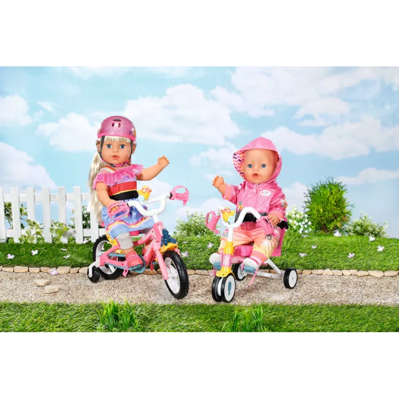 Zestaw rowerek dla lalki BABY born Trike