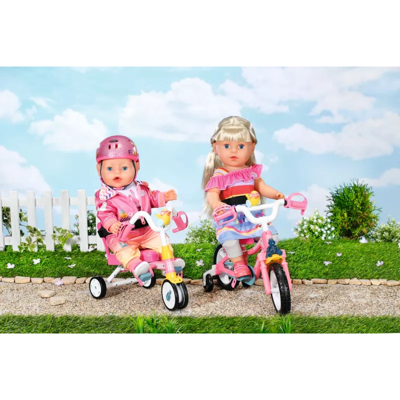 Zestaw rowerek dla lalki BABY born Trike