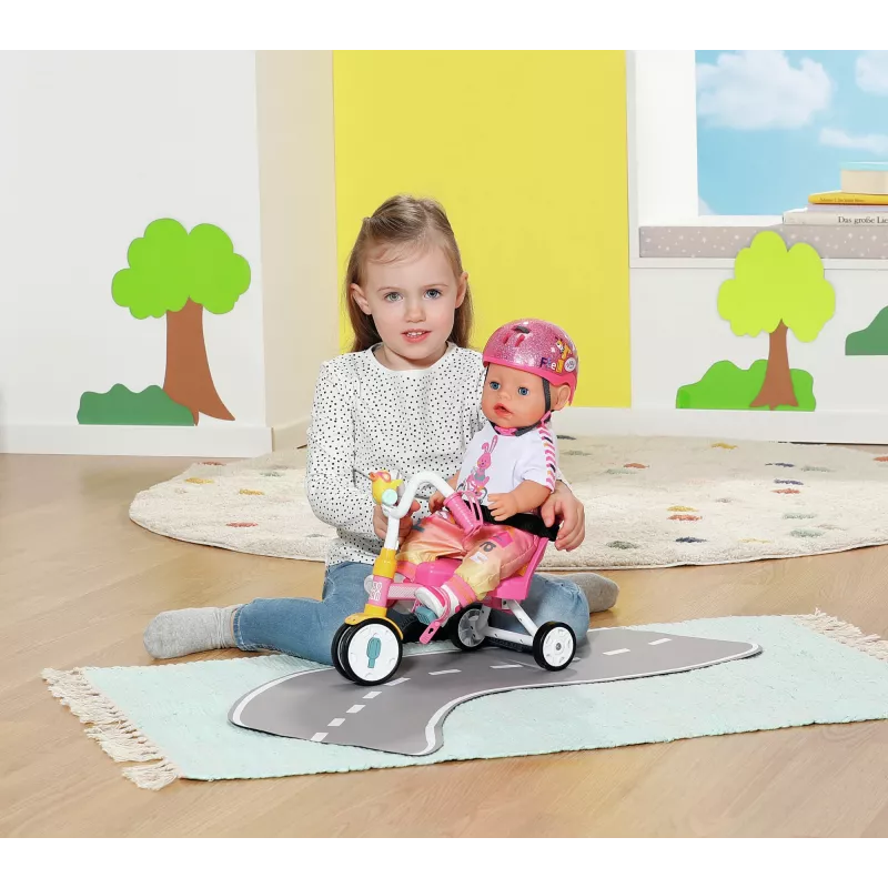 Zestaw rowerek dla lalki BABY born Trike