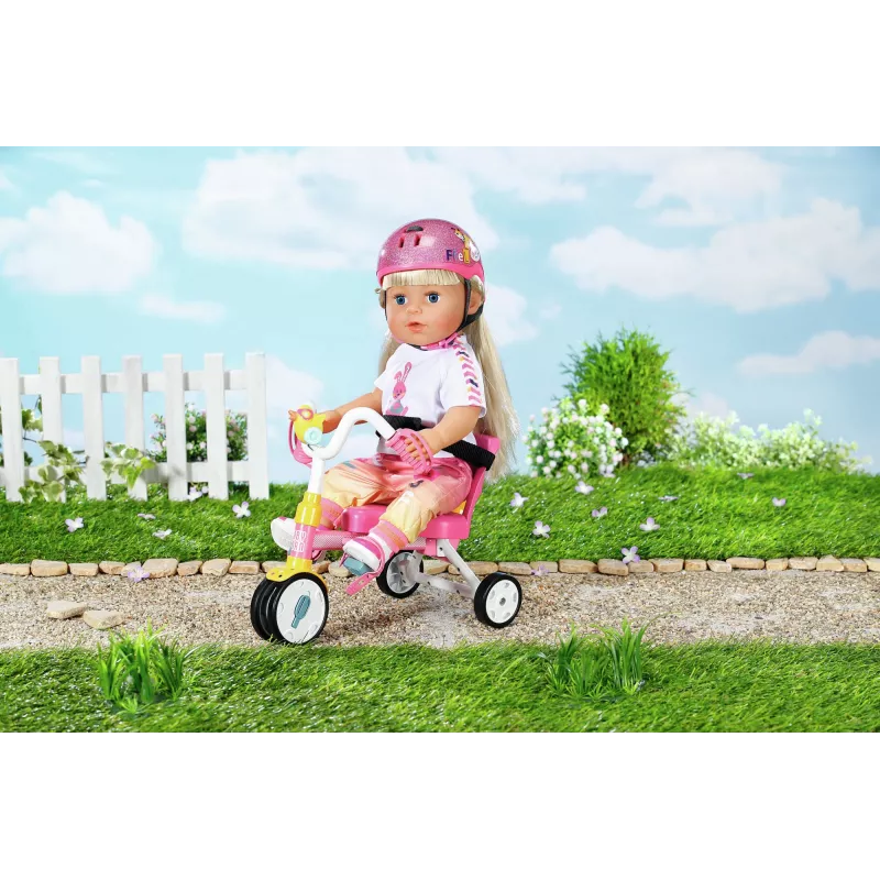 Zestaw rowerek dla lalki BABY born Trike