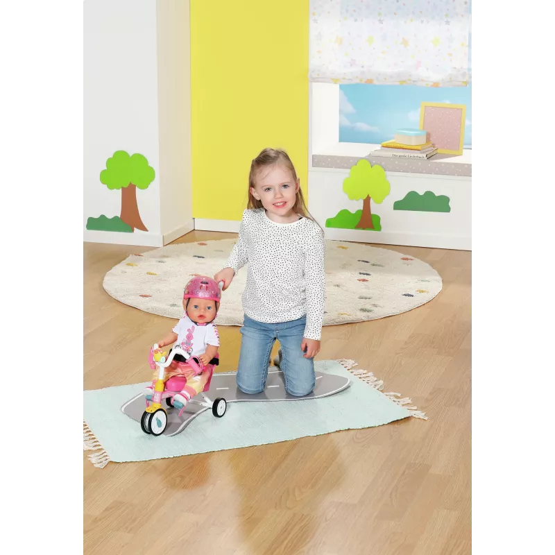 Zestaw rowerek dla lalki BABY born Trike