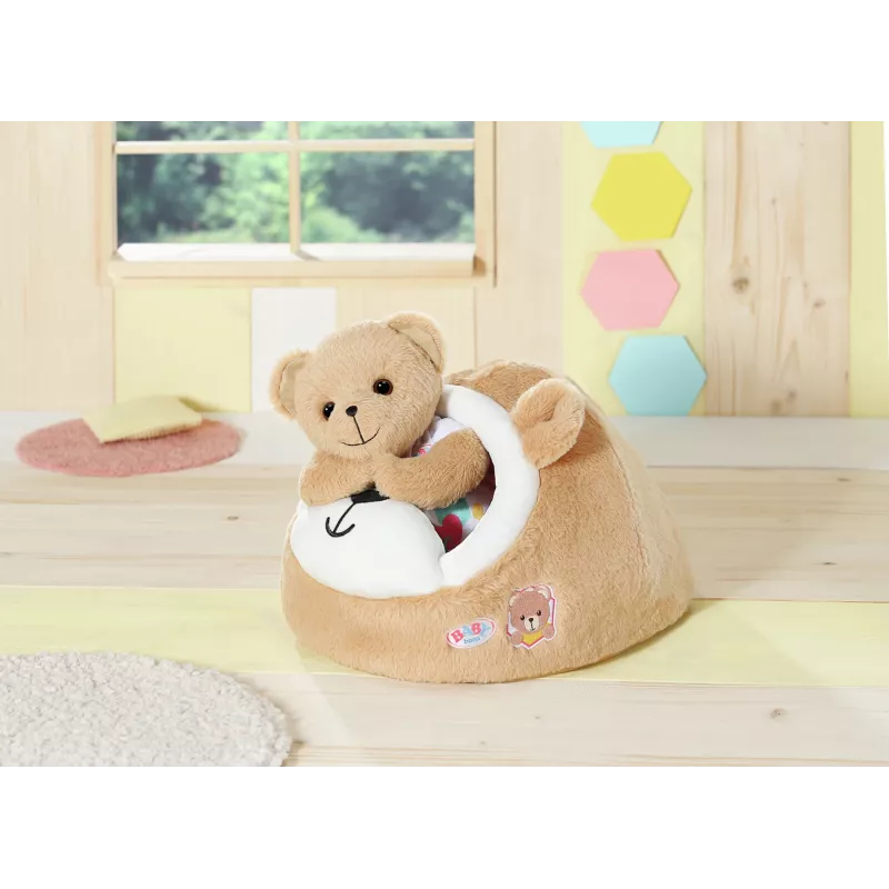 Miękka zabawka jaskinia niedźwiedzia ZAPF creation BABY born — pluszowy dodatek do zabawy dla lalek