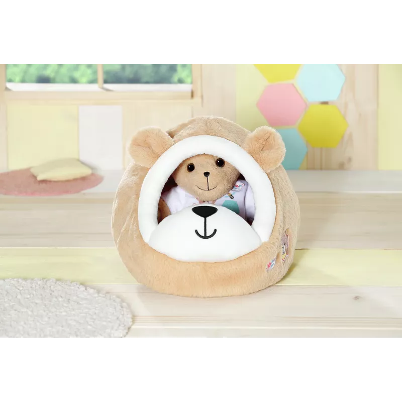 Miękka zabawka jaskinia niedźwiedzia ZAPF creation BABY born — pluszowy dodatek do zabawy dla lalek