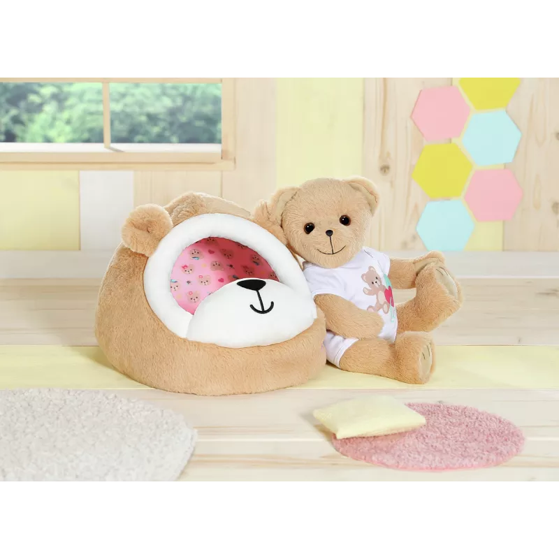 Miękka zabawka jaskinia niedźwiedzia ZAPF creation BABY born — pluszowy dodatek do zabawy dla lalek