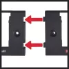 Uchwyt do montażu baterii Einhell PXC Czarny Kompatybilność z bateriami Power X-Change