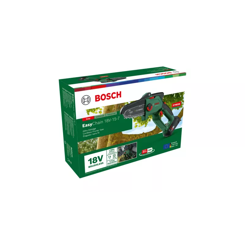 Bosch EasyChain 18V-15-7 Czarny, Zielony
