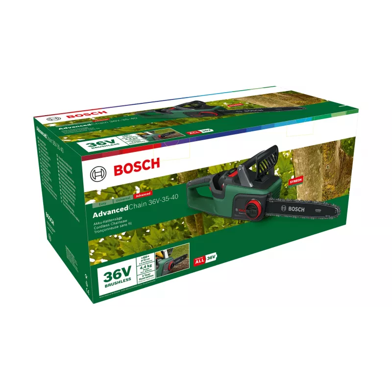Bosch AdvancedChain 36V-35-40 Czarny, Zielony