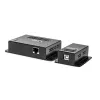 Lindy 50m 4-portowy przedłużacz USB 2.0 Cat.6, Nadajnik i odbiornik sieciowy, 50 m, 480 Mbit/s, Cat5, Cat5e, Cat6, NS1021, Brąz fosforowy