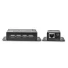 Lindy 50m 4-portowy przedłużacz USB 2.0 Cat.6, Nadajnik i odbiornik sieciowy, 50 m, 480 Mbit/s, Cat5, Cat5e, Cat6, NS1021, Brąz fosforowy