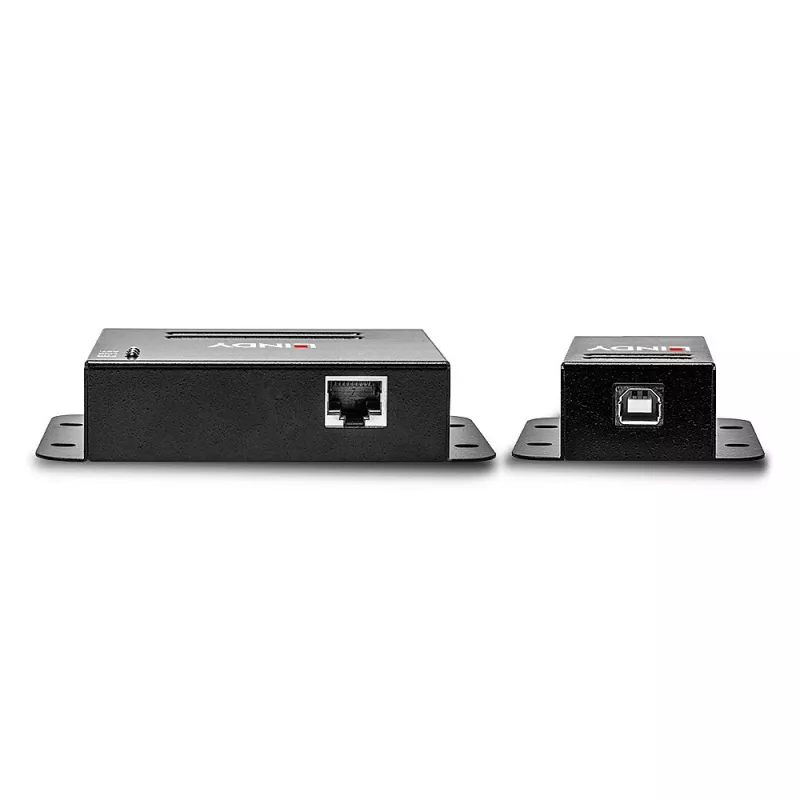 Lindy 50m 4-portowy przedłużacz USB 2.0 Cat.6, Nadajnik i odbiornik sieciowy, 50 m, 480 Mbit/s, Cat5, Cat5e, Cat6, NS1021, Brąz fosforowy