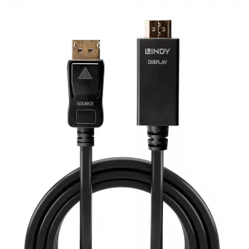 Kabel Lindy DisplayPort na HDMI 10.2G, 2 m