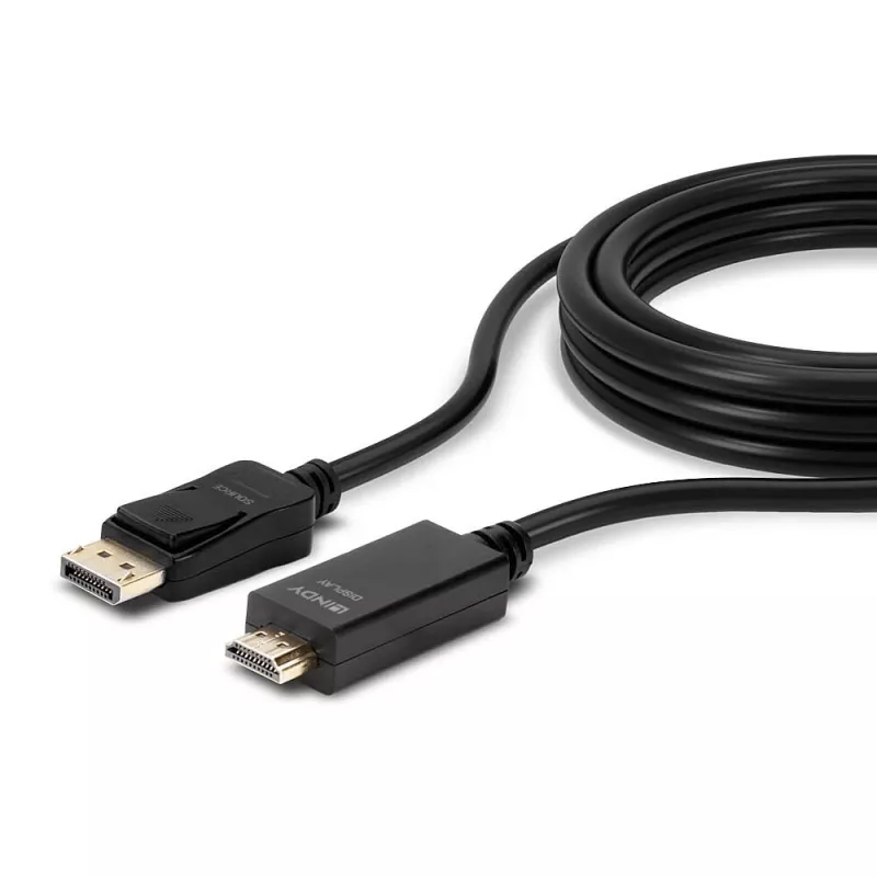 Kabel Lindy DisplayPort na HDMI 10.2G, 2 m