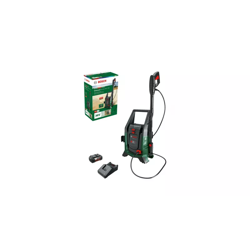 Myjka ciśnieniowa Bosch UniversalAquatak 36V-100 — 100 bar, zasilana akumulatorem 36 V