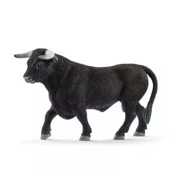 schleich FARM WORLD Czarny byk, 3 lata, Gospodarstwo, Zwierzęta gospodarskie / zabawki gospodarskie, Wielokolorowy, Plastik, 1 szt.