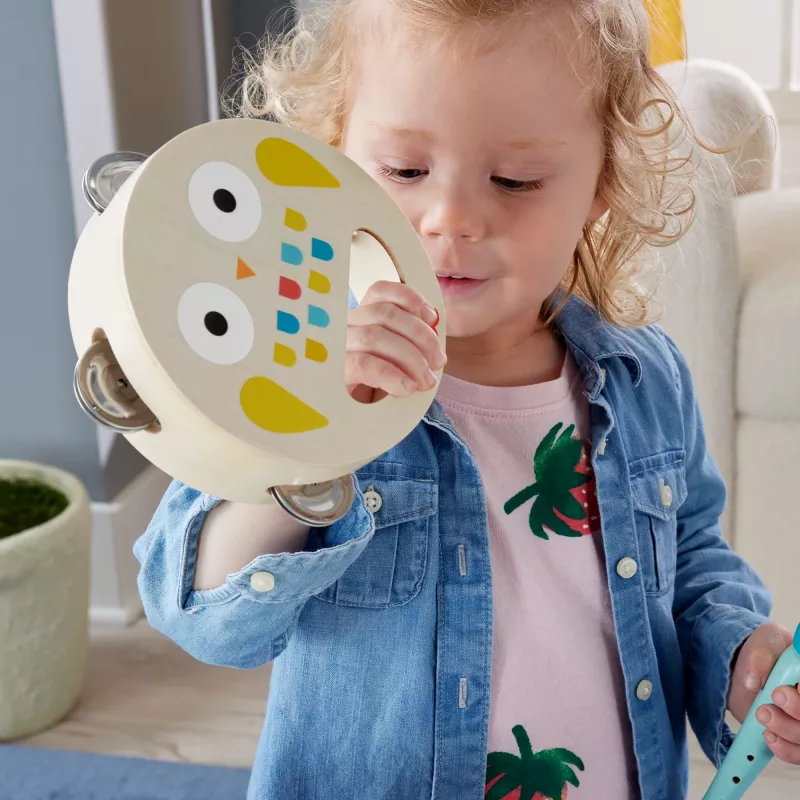 Mattel Music Gift Set with Wooden Instruments for Toddlers