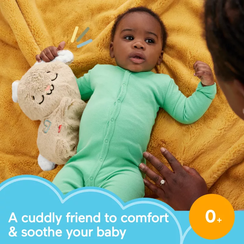 Fisher-Price Soothe & Settle Bunny – pluszowa zabawka dla niemowląt i konfigurowalny szumiący króliczek z ruchem