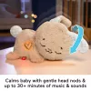 Fisher-Price Soothe & Settle Bunny – pluszowa zabawka dla niemowląt i konfigurowalny szumiący króliczek z ruchem