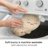 Fisher-Price Soothe & Settle Bunny – pluszowa zabawka dla niemowląt i konfigurowalny szumiący króliczek z ruchem