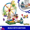 MEGA Pokémon Zestaw Klocków Karuzela Wesołe Miasteczko, z 4 Figurkami Akcji (393 Elementy) dla Dzieci