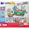 MEGA Pokémon Zestaw Klocków Karuzela Wesołe Miasteczko, z 4 Figurkami Akcji (393 Elementy) dla Dzieci