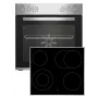 Zestaw urządzeń kuchennych Beko BBUE12020X, płyta ceramiczna, elektryczny