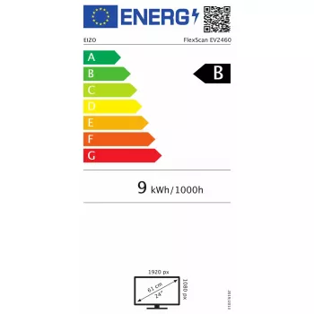 Monitor komputerowy EIZO FlexScan EV2460-WT 60,5 cm (23,8 cala) 1920 x 1080 pikseli Full HD LCD Biały