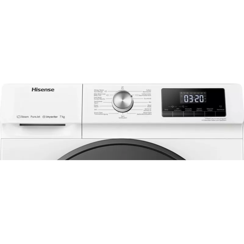 Pralka Hisense WFQA7014EVJM Front-load 7 kg 1310 RPM Biały