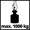 Wciągnik łańcuchowy Einhell TC-CH 1000 1000 kg 2,5 m Czerwony Srebrny