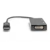 DIGITUS ASSMANN Kabel konwertera DisplayPort, DP - HDMI+DVI+VGA M-F/F/F, 20cm, kabel Multi-Media 3 w 1, CE, czarny