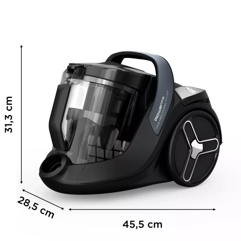Rowenta zielony Force RO7C36 odkurzacz cylindryczny 2,5 l do odkurzania na sucho 500 W bezworkowy