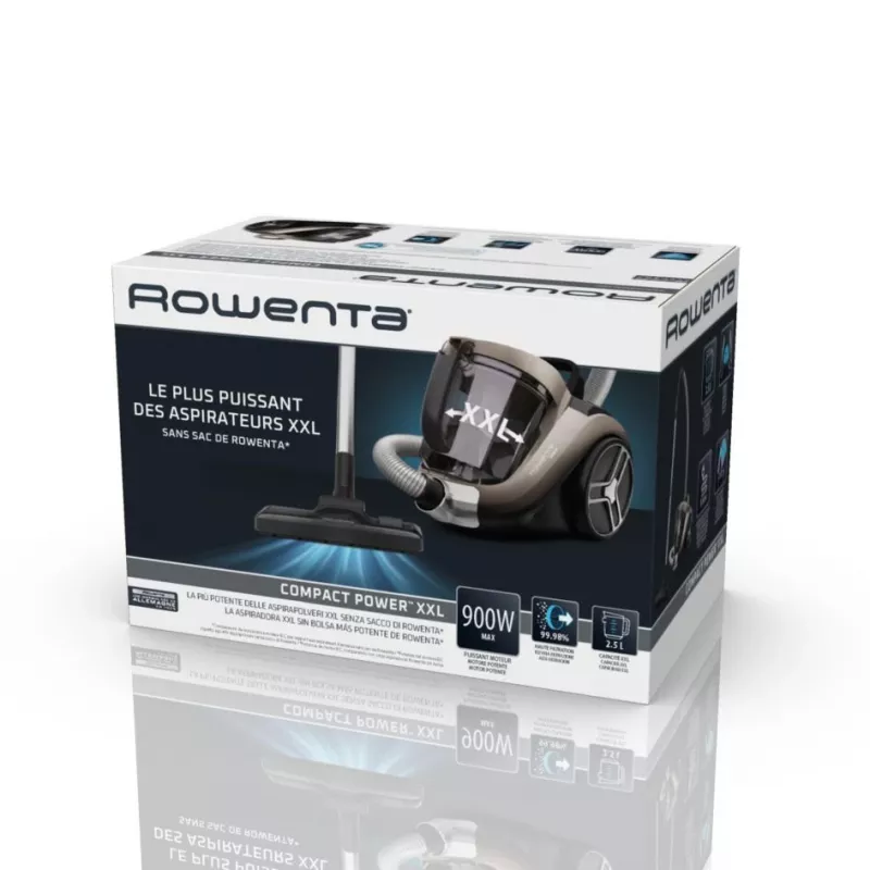Odkurzacz cylindryczny Rowenta Compact Power XXL RO4B30 2,5 l na sucho 900 W bezworkowy