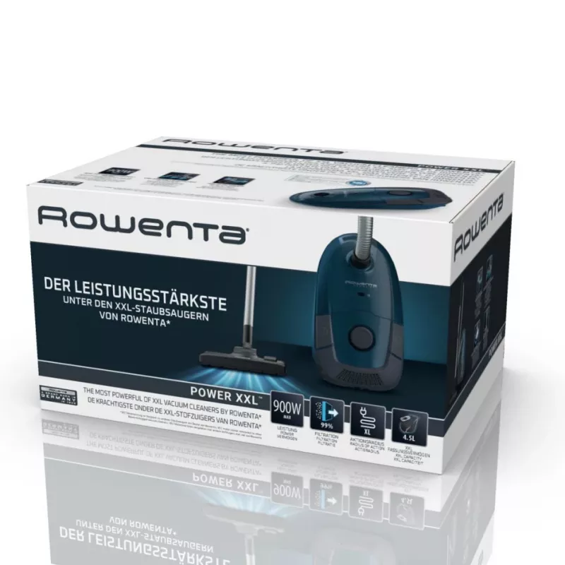 Rowenta Power XXL RO3126 Odkurzacz cylindryczny 4,5 l na sucho 900 W worek na kurz