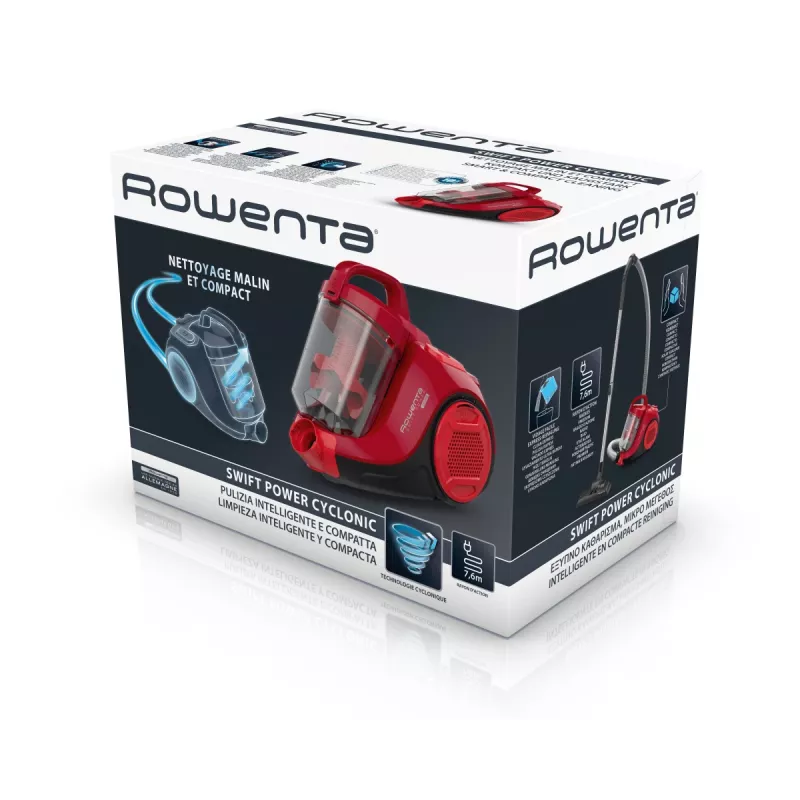 Rowenta Swift Power RO2913 1.2 L Odkurzacz cylindryczny Na sucho 900 W Bezworkowy