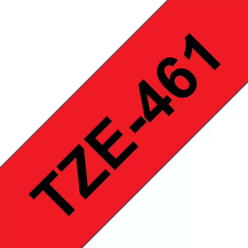 Taśma laminowana Brother TZe461 36 mm czarna na czerwonym