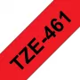 Taśma laminowana Brother TZe461 36 mm czarna na czerwonym