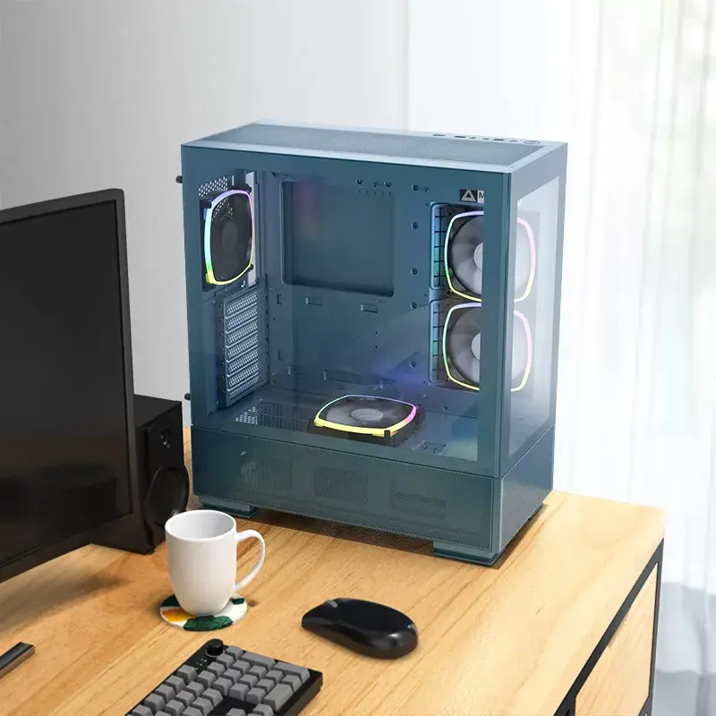 Obudowa PC Montech SKY TWO Midi Tower niebieska
