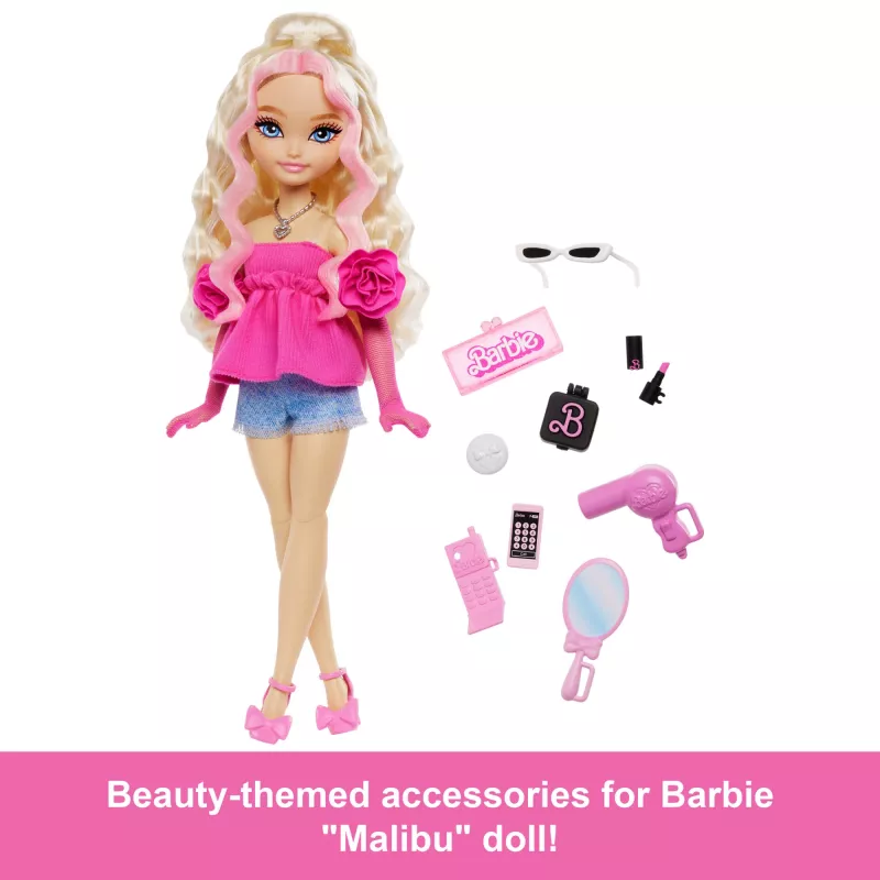 Lalka Barbie Dream Besties „Malibu” z akcesoriami do makijażu i włosów