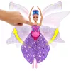 Lalka Barbie Dance and Flutter z 2-w-1 transformacją z tancerki w motyla, fioletowe włosy