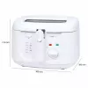 Frytkownica Clatronic FR 3771 2.5 L 1800 W Biała