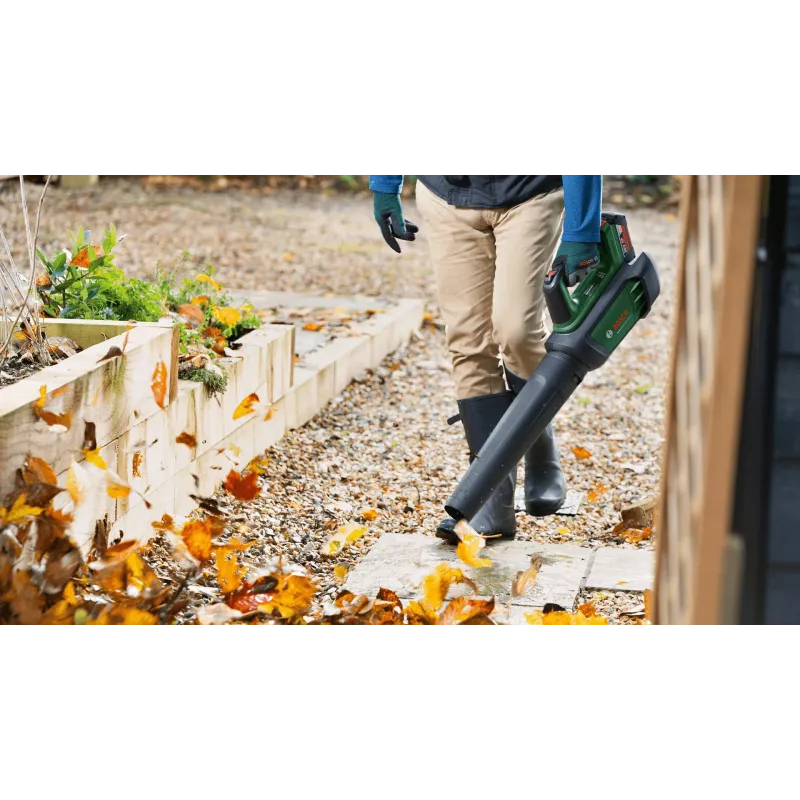 Bosch AdvancedLeafBlower 36V-750 (1x2.0Ah), Dmuchawa ręczna, 100 km/h, 200 km/h, Akumulatorowa, 1,5 m/s², 254 mm