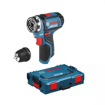 Bosch GSR 12V-15 FC Professional Keyless 600 g Czarny, Niebieski