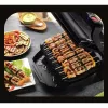 Grill kontaktowy Tefal GC7148 — 2000 W, obudowa ze stali nierdzewnej, prostokątny, regulowany termostat, górna powierzchnia rusztowa, 365×365×175 mm