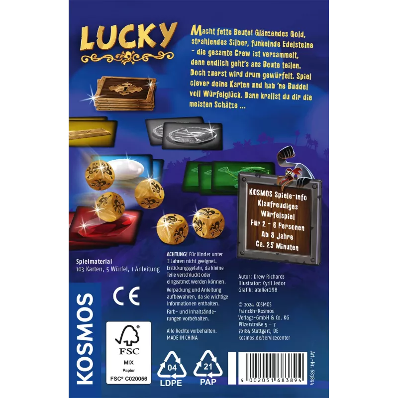 Kosmos Lucky 25 min Gra planszowa Taktyczna