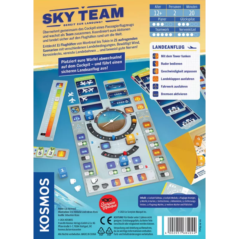 Kosmos Sky Team 20 min Gra planszowa Podróże/przygoda