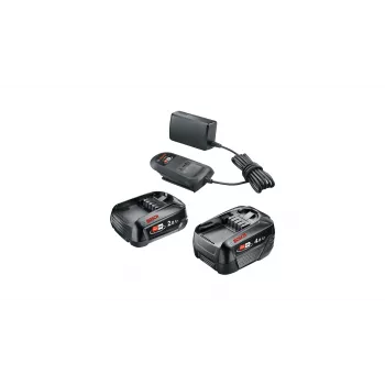 Bosch Starter-Set 18V - 2 x Akku (2,0 Ah + 4,0 Ah) Battery & charger set