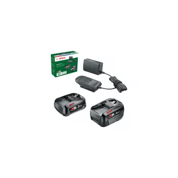 Bosch Starter-Set 18V - 2 x Akku (2,0 Ah + 4,0 Ah) Battery & charger set