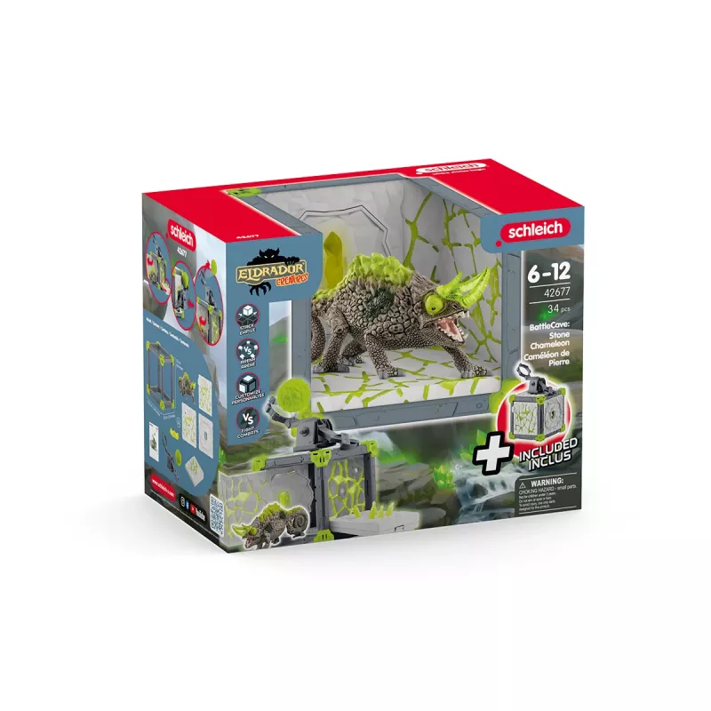 Akcja/Przygoda Schleich BattleCave Stone Chameleon 42677