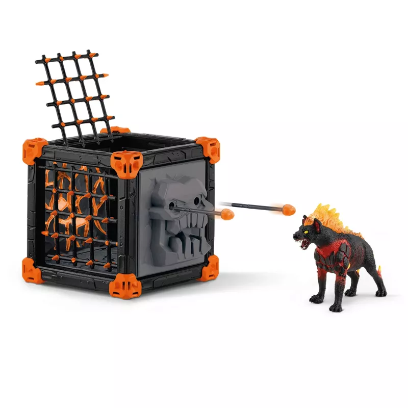 Zestaw akcji/przygody Schleich BattleCave Lava Hyena Wielokolorowy 42674
