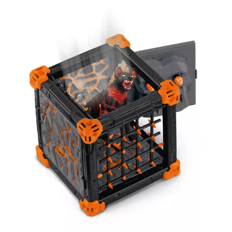 Zestaw akcji/przygody Schleich BattleCave Lava Hyena Wielokolorowy 42674
